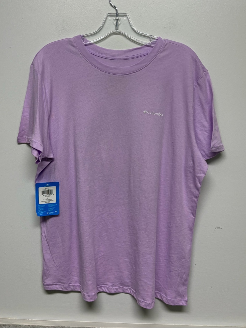 New Purple Printed Columbia Tee Shirt L